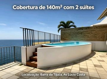 Apartamento de 2 quartos, Rio de Janeiro · Barra da Tijuca | Cobertura | Vista mar. 140m² | 3 quartos sendo 2 Suites |2 Vagas