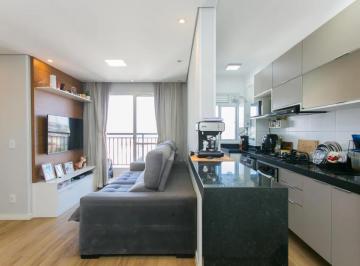 SALA INTEGRADA · Apartamento com vista livre, 45m², 12º andar, mobiliado, varanda e garagem.