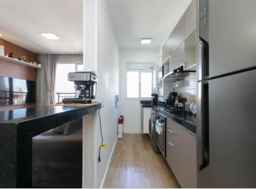 COZINHA · Apartamento com vista livre, 45m², 12º andar, mobiliado, varanda e garagem.