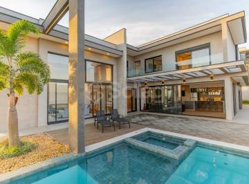 Casa · 415m² · 4 Quartos · 4 Vagas · Casa alto padrão 4 suítes, piscina aquecida com vista para por do sol no Condominio Campo de Toscana