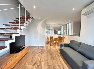 Apartamento · 74m² · 2 Quartos · 1 Vaga · Apartamento Duplex para Locação em Moema - 70m², 2 suítes, 2 vagas