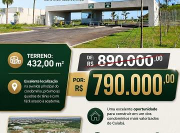 Terreno · 432m² · Villa Jardim - Terreno à venda no bairro Núcleo Habitacional Sucuri - Cuiabá/MT