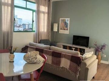 0c648b4b1d18591f755b2c87f7f76507bec5f769 · Apartamento com 2 dormitórios para alugar, 80 m² por R$ 5.000 (PACOTE)/mês - Embaré - Santos/SP