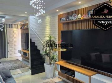 Sala · Sobrado com 3 dormitórios à venda, 157 m² por R$ 750.000,00 - Jardim das Maravilhas - Santo André/SP