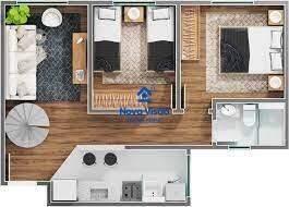 Apartamento · 49m² · 2 Quartos · 1 Vaga · Apartamento para aluguel, 2 quartos, 1 vaga, Conjunto Manoel Mendes - Uberaba/MG