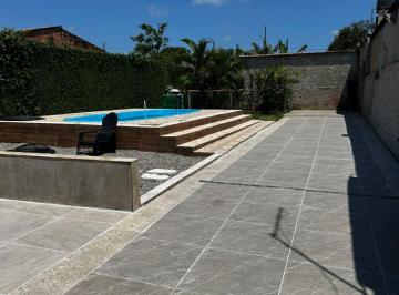 Rural de 4 quartos, Itanhaém · Chácara no Jardim Coronel em Itanhaém – Piscina, Pomar, Fogão a Lenha e 4 Dormitórios