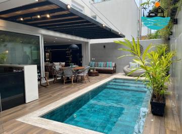 Foto 01 · Casa em condomínio pé na areia, à venda em Juquehy com 5 suítes, piscina privativa e 340m² de área c