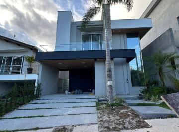 Foto 01 · Sobrado novo para venda com 4 suítes e piscina no Bella Città Fazenda Rodeio.