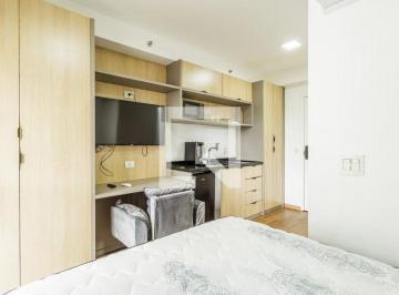 Localizada no charmoso bairro de Moema, em São Paulo, esta kitnet oferece uma ex · Apartamento à Venda - Moema, 1 Quarto, 27 m2