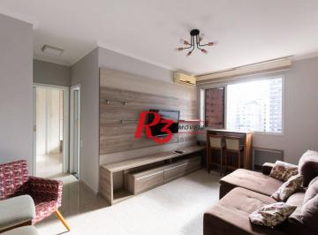 e746e98330b53446507ba826993baeb830adef8d · Apartamento com 1 dormitório para alugar, 57 m² por R$ 4.500,00/mês - Embaré - Santos/SP