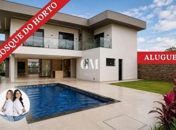 Casa · 488m² · 4 Quartos · 4 Vagas · Condomínio Bosque do Horto - Casa no Bosque do Horto para locação com 4 suítes