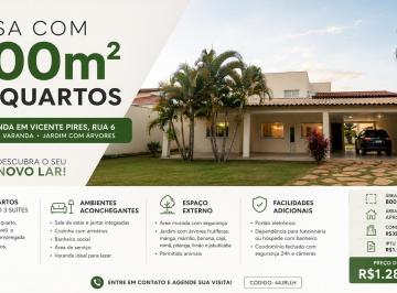 Casa de 5 quartos, Vicente Pires · CASA À VENDA EM VICENTE PIRES RUA 6 | CONDOMÍNIO FECHADO | 800M² DE LOTE | 5 QUARTOS | 3 SUÍTES.