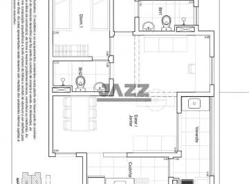 Apartamento · 54m² · 2 Quartos · 1 Vaga · Apartamento 54m² com Varanda Gourmet e Lazer Completo