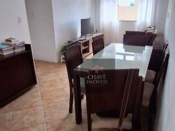 3b4ec31dc0b802daf88268e651f7aa40ee6c4234 · Apartamento com 2 dormitórios à venda, 66 m² por R$ 500.000,00 - Aparecida - Santos/SP