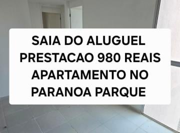 Apartamento de 2 quartos, Paranoá · Saia do aluguel! pague 960 de prestação e compre seu apartamento no paranoa parq