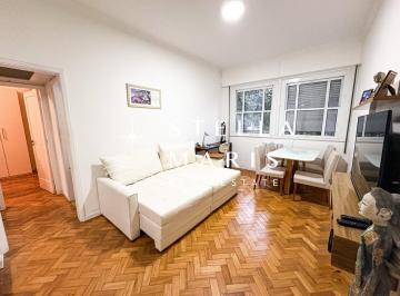 Foto 01 · Leblon, Apartamento reformado à venda com porteira fechada, 02 quartos, vista para a Copa das arvore