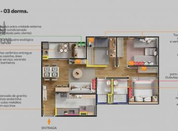 Apartamento · 64m² · 2 Quartos · Apartamento para venda em Bonfim de 64.49m² com 2 Quartos e 1 Suite