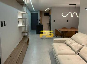 38fa474ba2495a83df38ebe8607b93d0546a9479 · Apartamento com 3 dormitórios para alugar, 83 m² por R$ 5.000/mês - Portal Do Poço - Cabedelo/PB