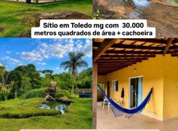 Rural de 2 quartos, Joanópolis · lindo sitio com cachoeira a venda em toledo mg