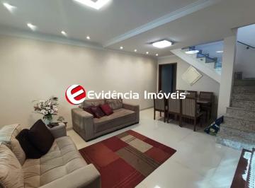 sala de estar · Sobrado residencial na Vila Scarpelli, Santo André (3 dorms) com 2 vagas — R$ 649.000