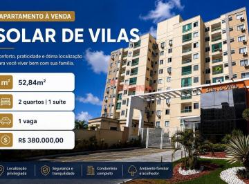 Apartamento · 52m² · 2 Quartos · 1 Vaga · Apartamento 2 quartos 1 suíte - Solar de Vilas - Lauro de Freitas - Ba
