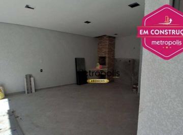 Garagem · Sobrado com 3 dormitórios à venda, 137 m² por R$ 810.000,00 - Parque Oratório - Santo André/SP