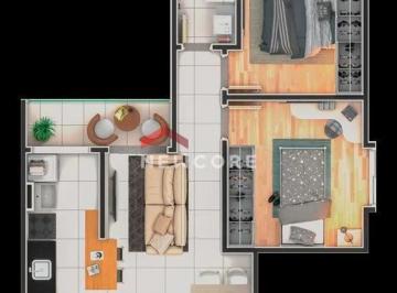 Apartamento · 47m² · 2 Quartos · 1 Vaga · Apartamento em Rua Jair Salvarani - Vila Oliveira - Mogi das Cruzes/SP