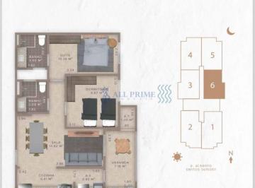 Apartamento · 69m² · 2 Quartos · 1 Vaga · Apartamento para venda em Vila Guilhermina de 69.00m² com 2 Quartos, 1 Suite e 1 Garagem
