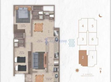Apartamento · 82m² · 2 Quartos · 2 Vagas · Apartamento para venda em Vila Guilhermina de 82.00m² com 2 Quartos, 2 Suites e 2 Garagens