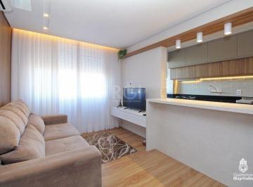 Vende-se excelente apartamento, decorado por arquiteto, 2 dormitório, living 02  · Apartamento para Venda - 67m², 2 dormitórios, Cristal