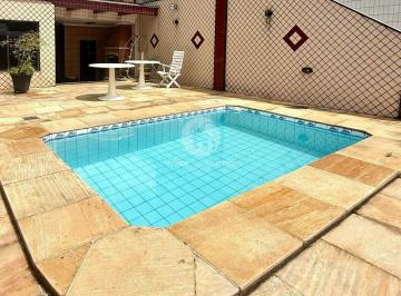 Casa · 360m² · 5 Quartos · 3 Vagas · Casa Triplex Sobreposta Alta 4 Dormitórios, Churrasqueira e Piscina no Embaré - Santos SP