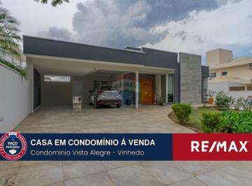 Casa · 309m² · 3 Quartos · 2 Vagas · Casa a venda em Vinhedo no Condomínio Vista Alegre Sede, com 03 suítes.