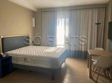 Apartamento · 30m² · 1 Quarto · 1 Vaga · Studio Mobiliado em Alphaville | Ao Lado do Centro Comercial e Polos Corporativos