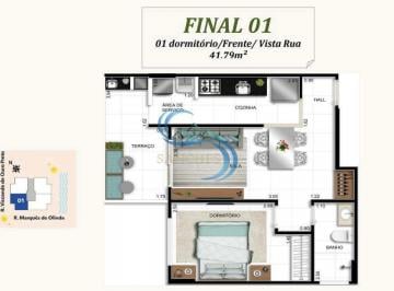 Apartamento · 55m² · 1 Quarto · 1 Vaga · Apart, Real, Praia Grande - R$ 385 mil, Cod: 7842