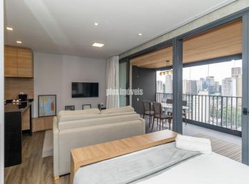 Apartamento · 44m² · 1 Quarto · 1 Vaga · Lindo Apartamento Mobiliado para venda em Vila Nova Conceição com 1 quarto, 44m²