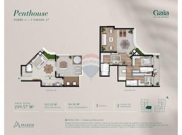 Apartamento · 135m² · 3 Quartos · 2 Vagas · Cobertura de Luxo no Cabral - Entrega em 2026