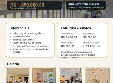 Apartamento de 3 quartos, Salvador · APARTAMENTO DE ALTO PADRÃO NO RIO VERMELHO