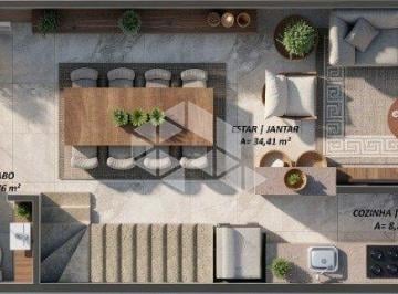 Casa · 112m² · 3 Quartos · Sobrado 3 dormitórios, suíte, pátio no Colina Sorriso em Caxias do Sul