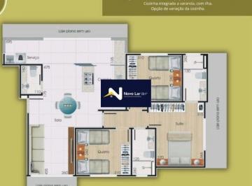 Apartamento · 83m² · 3 Quartos · 2 Vagas · Apartamento 82m², 3 quartos suíte e 2 vagas à venda no Vila Paris