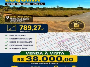 Terreno · 789m² · Oportunidade de Investimento: Lote de Esquina Caldas Novas