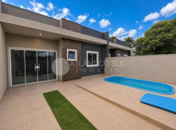 Casa · 56m² · 2 Quartos · 1 Vaga · CASA COM PISCINA, 750m DO MAR, SHANGRI-LÁ, PONTAL DO PARANA - PR