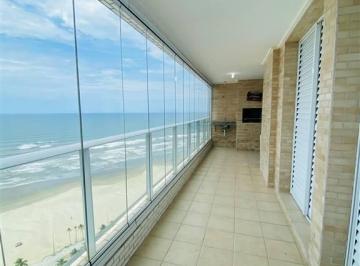 Apartamento · 92m² · 3 Quartos · 2 Vagas · 3 dormitórios frente mar, vila mirim praia grande sp