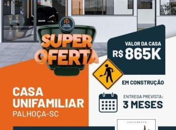 Casa · 50m² · 2 Quartos · 2 Vagas · Casa em Pacheco, Palhoça/SC de 50m² 2 quartos à venda por R$ 385.000,00