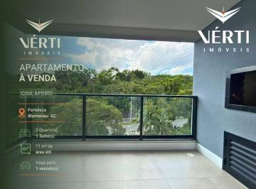 50ac2201d13f51c97f972aca87c997f868e2824f · Apartamento com 2 dormitórios à venda, 71 m² por R$ 550.000,00 - Fortaleza - Blumenau/SC