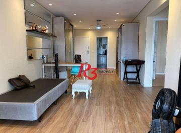 6a5a64db4358200281593edf84df5ea52da9b47c · Apartamento com 2 dormitórios à venda, 95 m² por R$ 550.000,00 - Marapé - Santos/SP