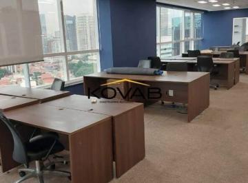 Comercial · 303m² · 9 Vagas · Conjunto corporativo no Brooklin: Sala de 303m² Totalmente Mobiliada e Pronta para Uso
