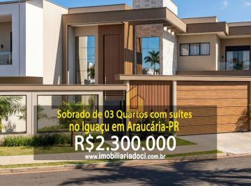 8a22266b4c3e7fc14a29b8d3ce4756d63e77284a · Sobrado de 03 Quartos com suítes no Iguaçu/Jardim Dona Rosa em Araucária-PR - A venda por R$2.300.0