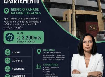 Apartamento para locação no RAMAGE, CRUZ DAS ALMAS, Maceió, AL · Apartamento para locação no RAMAGE, CRUZ DAS ALMAS, Maceió, AL