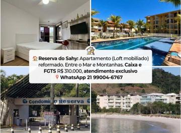 Apartamento de 1 quarto, Mangaratiba · Reserva do Sahy : Apatarmento(Loft mobiliado) reformado. Entre o Mar e Montanhas. Caixa e FGTS