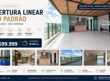 Apartamento de 3 quartos, Águas Claras · Cobertura Linear 140m² Águas Claras Res. Montana 3 Quartos Suíte Lazer Completo - aceita Permuta